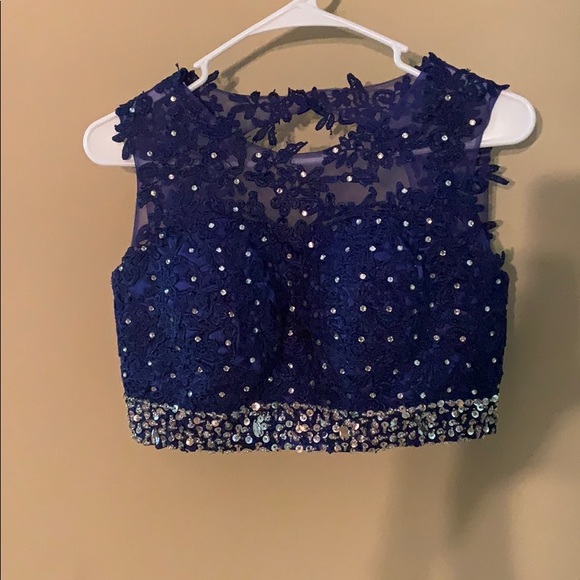 YanLian Beaded Two Pieces Prom Dress - Picture 1 of 5